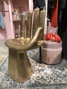 Golden handchair